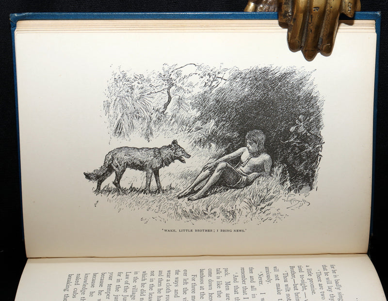 1896 Rare Book - The Jungle Book by Rudyard Kipling, First Edition, 5th Printing