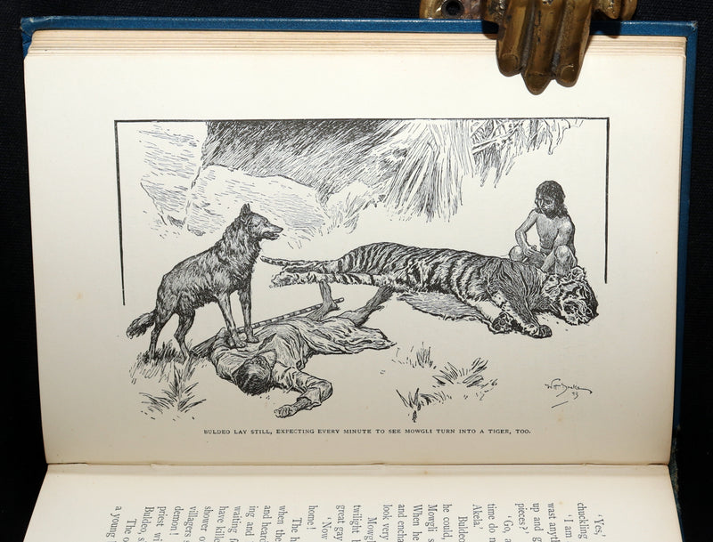 1896 Rare Book - The Jungle Book by Rudyard Kipling, First Edition, 5th Printing
