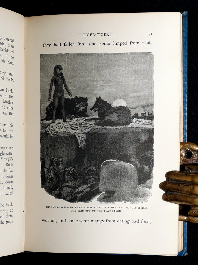 1896 Rare Book - The Jungle Book by Rudyard Kipling, First Edition, 5th Printing