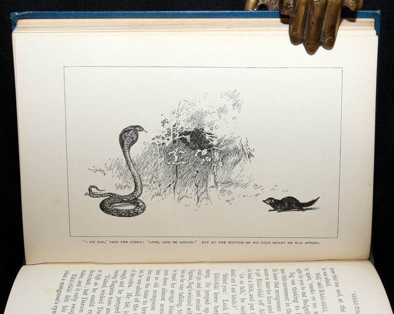 1896 Rare Book - The Jungle Book by Rudyard Kipling, First Edition, 5th Printing