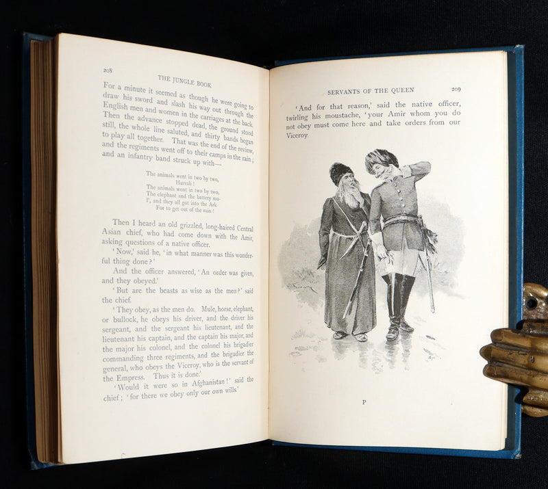 1896 Rare Book - The Jungle Book by Rudyard Kipling, First Edition, 5th Printing
