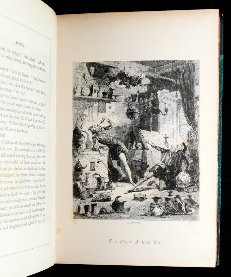 1890 Rare Gothic Novel - Auriol; or, The Elixir of Life by W. Harrison Ainsworth