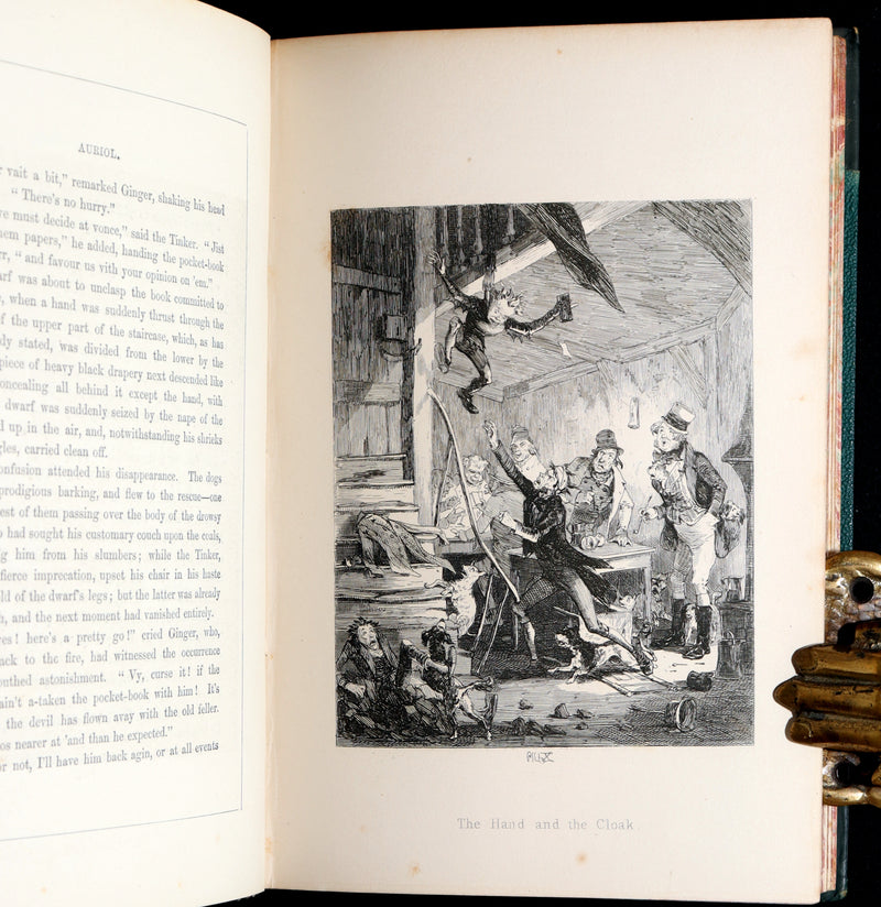 1890 Rare Gothic Novel - Auriol; or, The Elixir of Life by W. Harrison Ainsworth