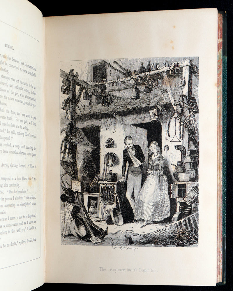 1890 Rare Gothic Novel - Auriol; or, The Elixir of Life by W. Harrison Ainsworth