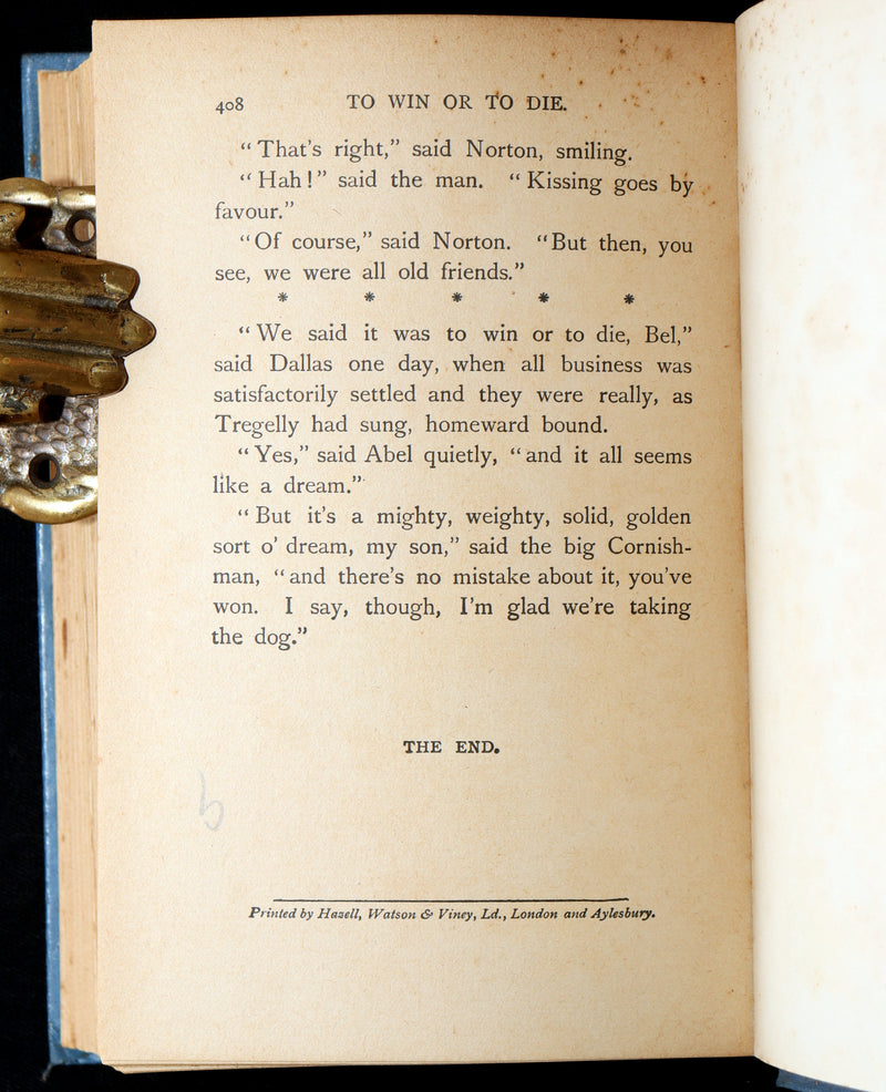1900 Rare First Edition - To Win or To Die, Klondike Gold Rush Adventure