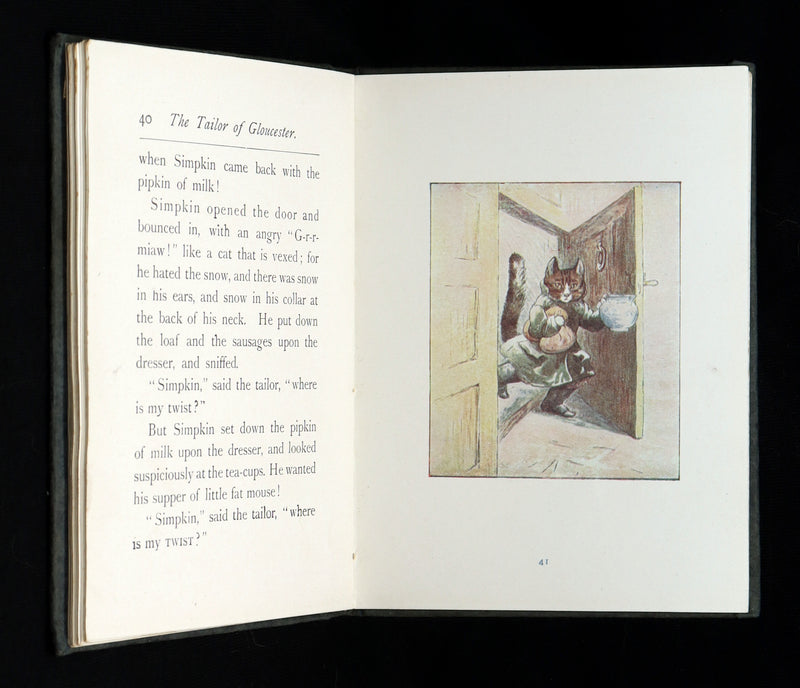1910 Rare Early Edition - The Tailor of Gloucester by Beatrix Potter