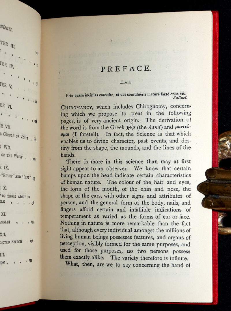 1900 Scarce Chiromancy  Book - The Science of Palmistry by Frith and Heron Allen