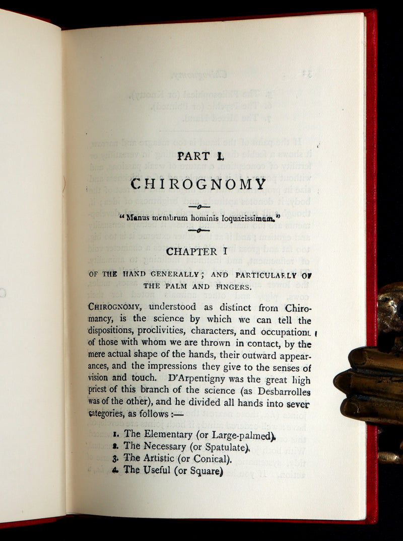 1900 Scarce Chiromancy  Book - The Science of Palmistry by Frith and Heron Allen