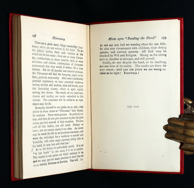 1900 Scarce Chiromancy  Book - The Science of Palmistry by Frith and Heron Allen