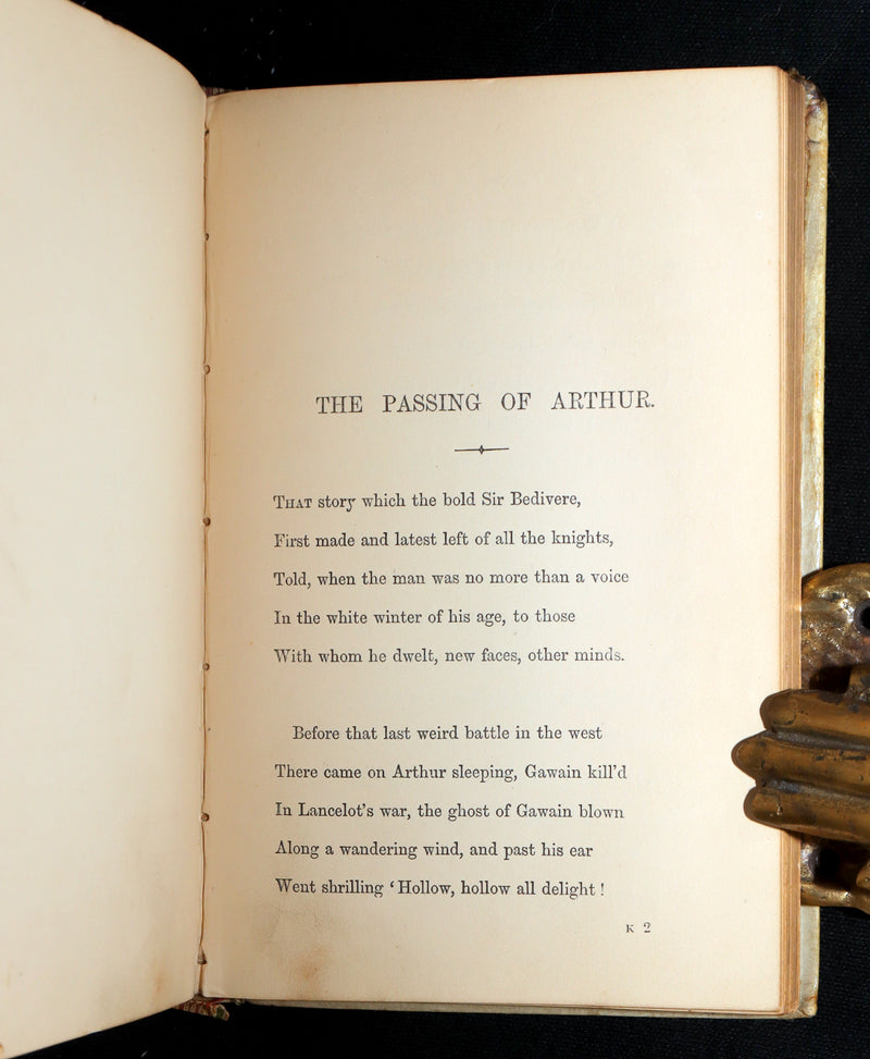 1870 1stED Vellum Binding - Legend of King Arthur, The Holy Grail by Tennyson