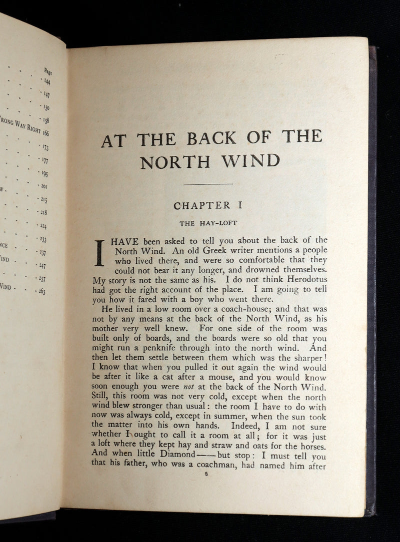 1911 Scarce Binding - At the Back of the North Wind by George MacDonald