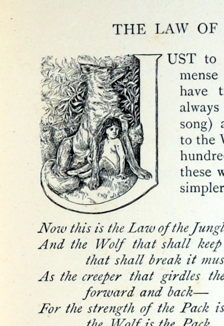 1897 Early Edition - The Second Jungle Book by Rudyard Kipling