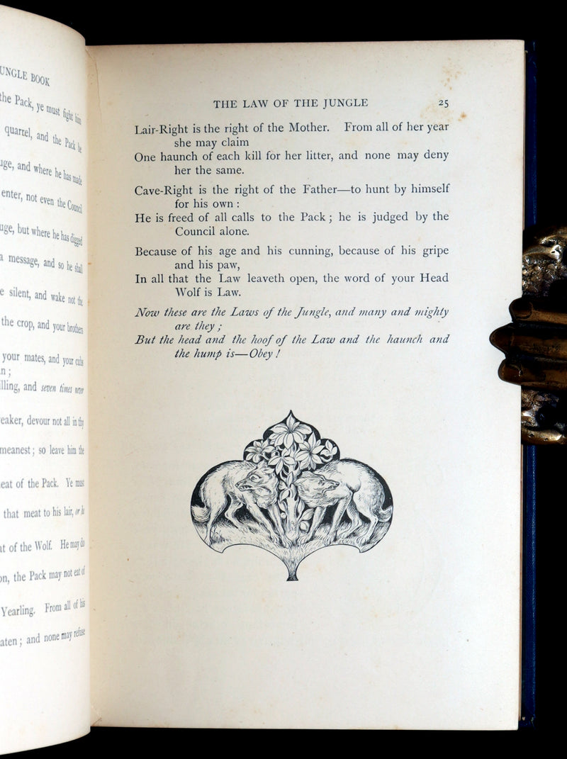 1897 Early Edition - The Second Jungle Book by Rudyard Kipling