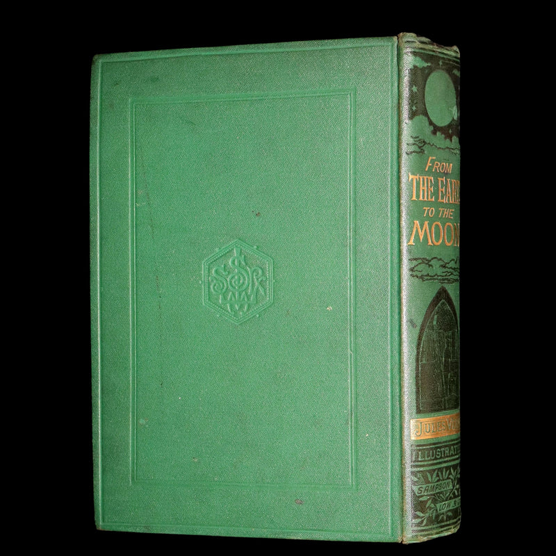 1888 Rare Book - From the Earth to the Moon and A Trip Round It by Jules Verne