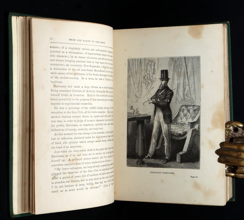 1888 Rare Book - From the Earth to the Moon and A Trip Round It by Jules Verne