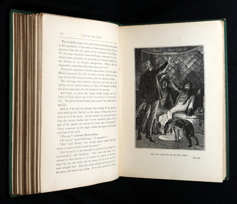 1888 Rare Book - From the Earth to the Moon and A Trip Round It by Jules Verne