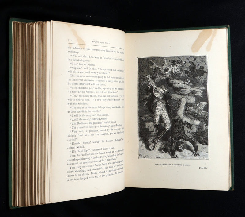 1888 Rare Book - From the Earth to the Moon and A Trip Round It by Jules Verne