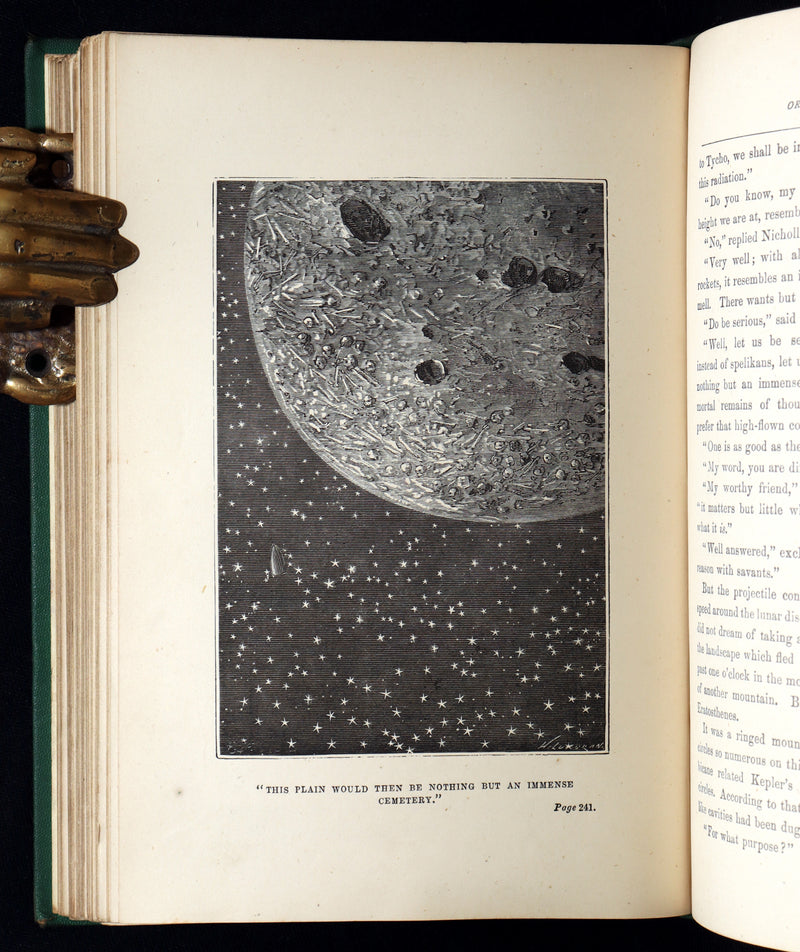 1888 Rare Book - From the Earth to the Moon and A Trip Round It by Jules Verne