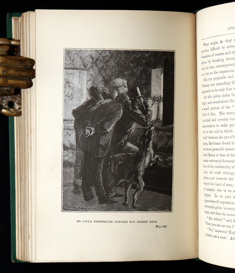1888 Rare Book - From the Earth to the Moon and A Trip Round It by Jules Verne