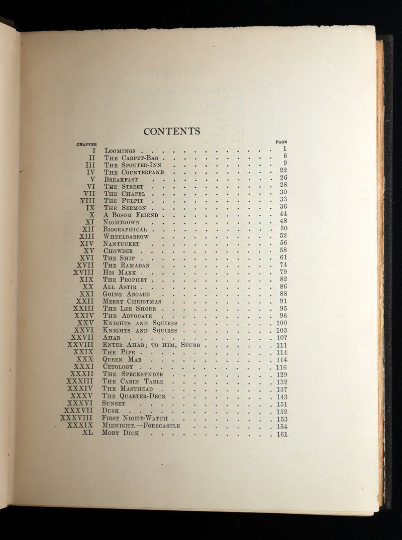 1923 Rare Book - Moby Dick or The White Whale illustrated by Mead Schaeffer