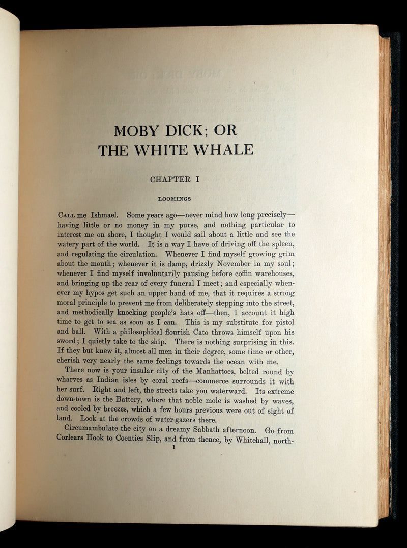 1923 Rare Book - Moby Dick or The White Whale illustrated by Mead Schaeffer