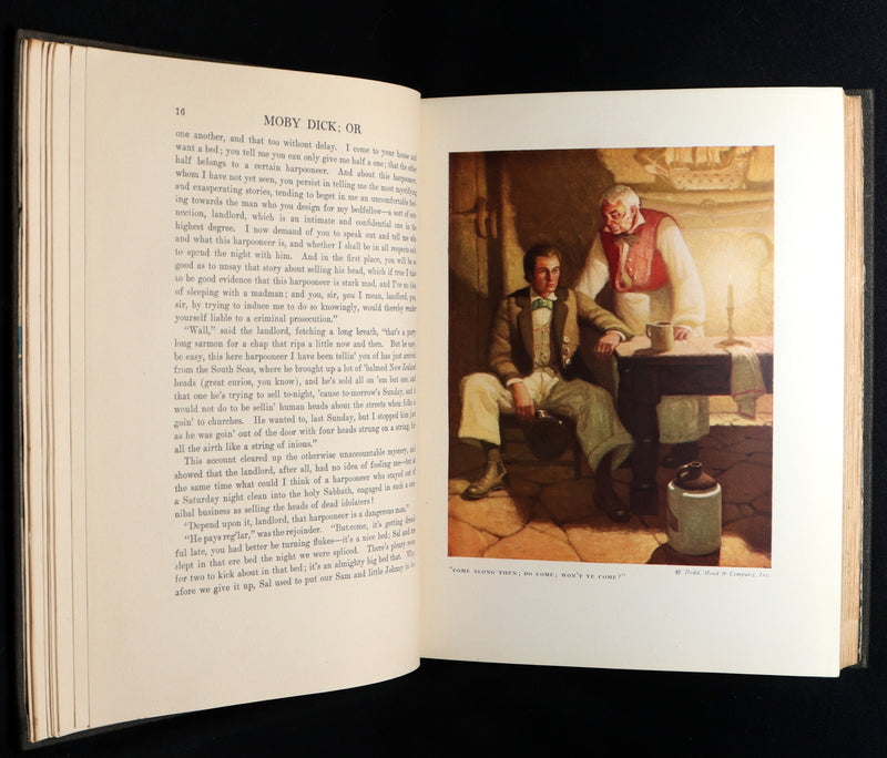 1923 Rare Book - Moby Dick or The White Whale illustrated by Mead Schaeffer