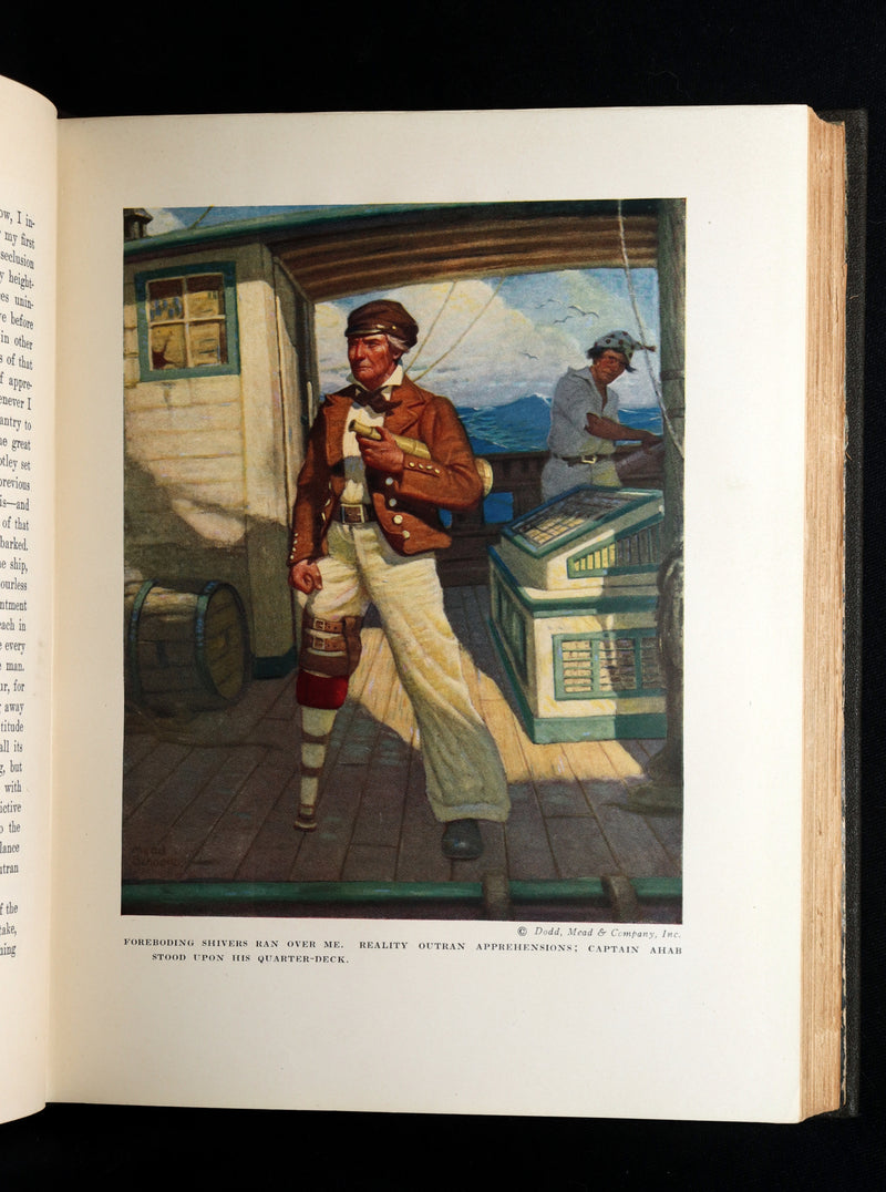 1923 Rare Book - Moby Dick or The White Whale illustrated by Mead Schaeffer