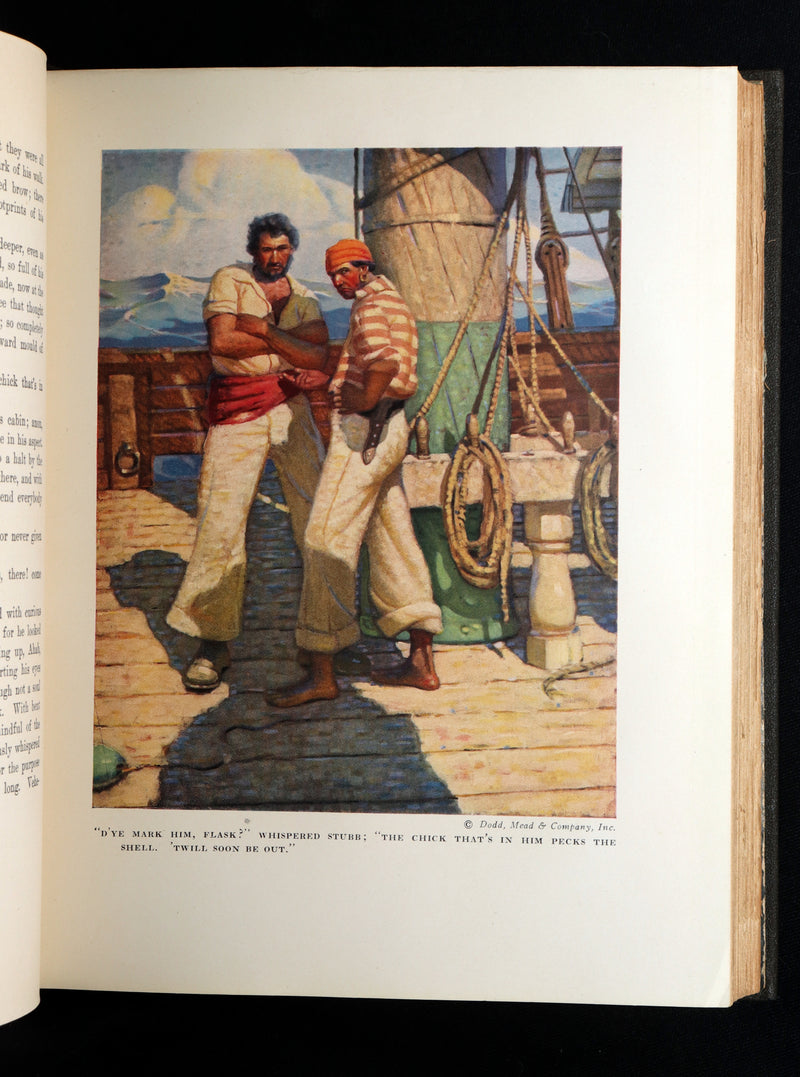 1923 Rare Book - Moby Dick or The White Whale illustrated by Mead Schaeffer