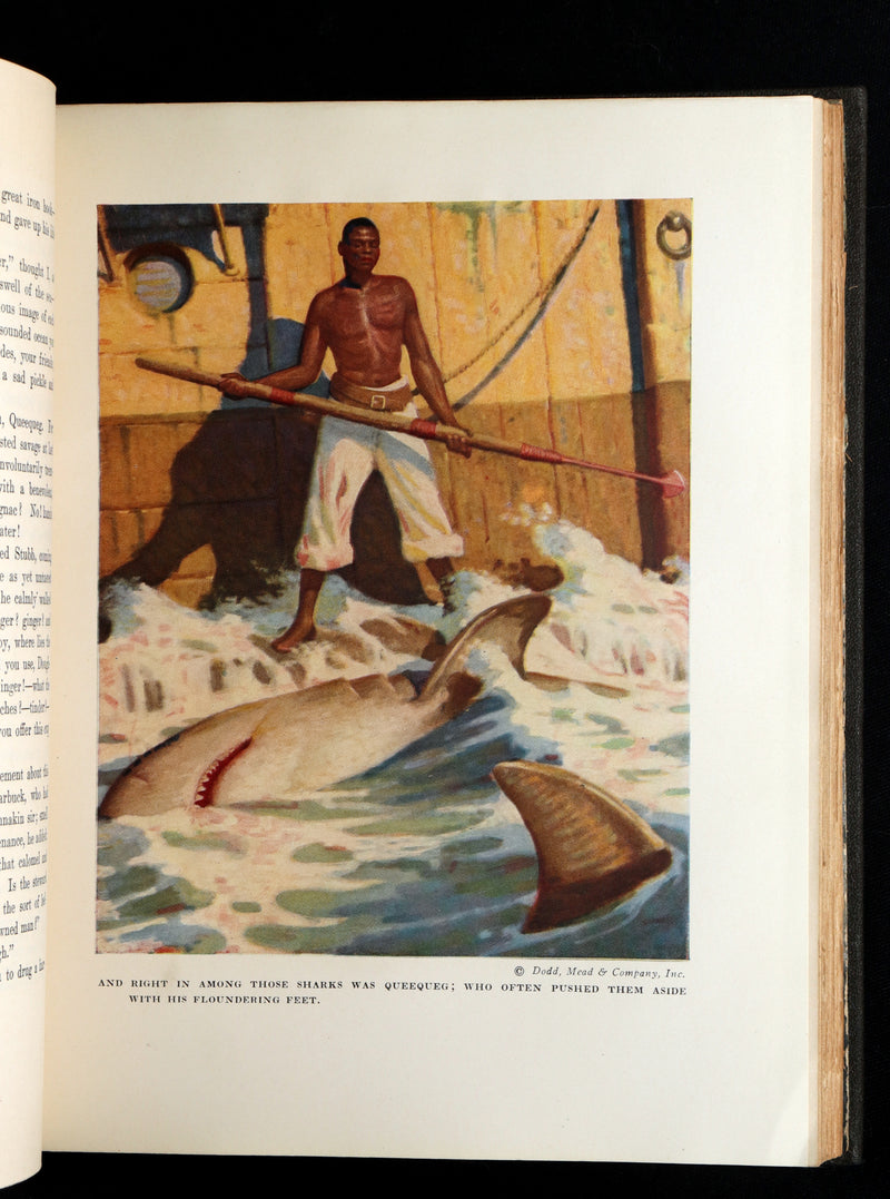 1923 Rare Book - Moby Dick or The White Whale illustrated by Mead Schaeffer