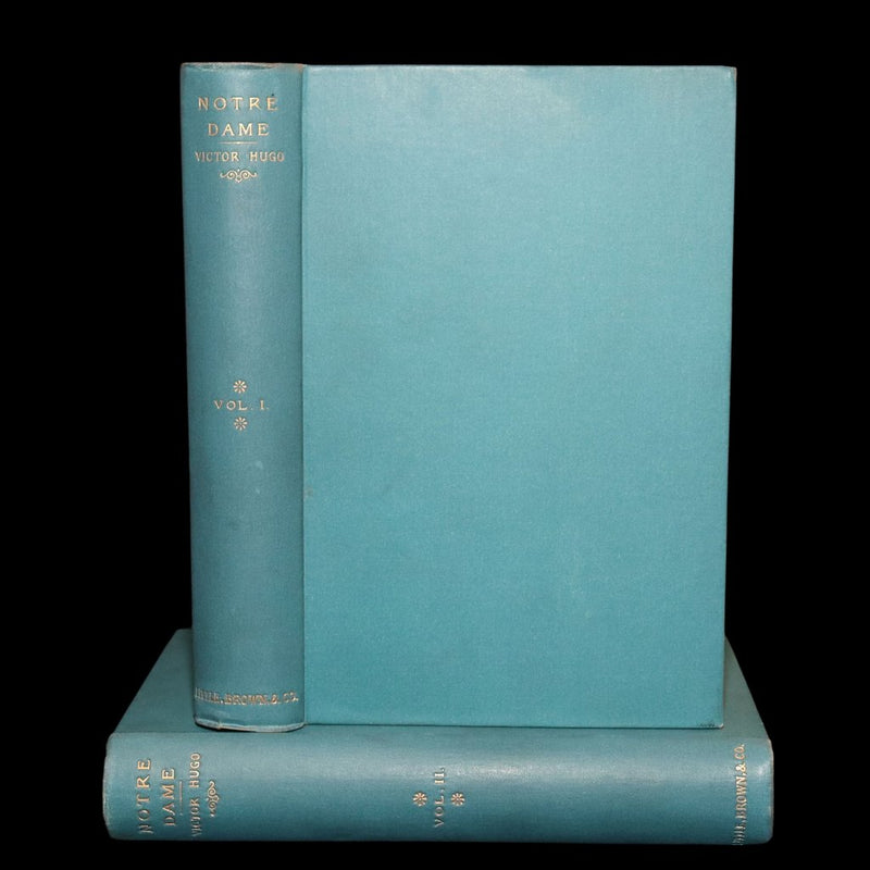 1888 Rare Book set - The Hunchback of Notre-Dame by Victor Hugo
