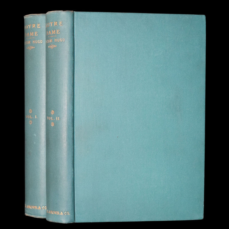 1888 Rare Book set - The Hunchback of Notre-Dame by Victor Hugo
