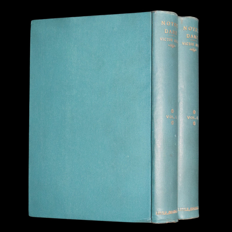 1888 Rare Book set - The Hunchback of Notre-Dame by Victor Hugo