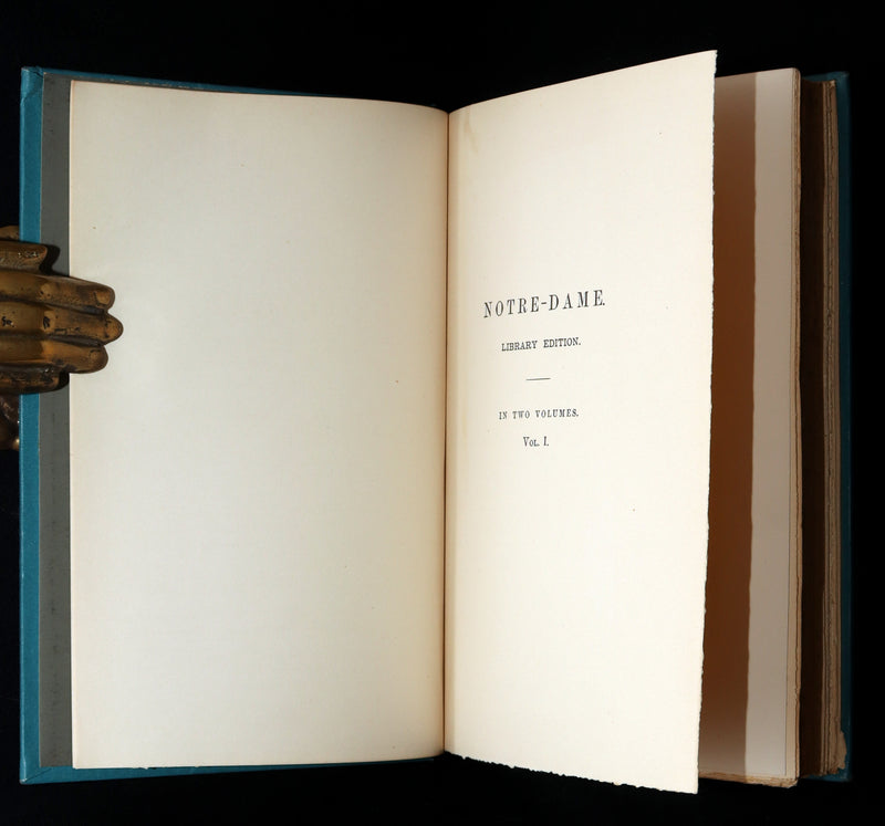 1888 Rare Book set - The Hunchback of Notre-Dame by Victor Hugo