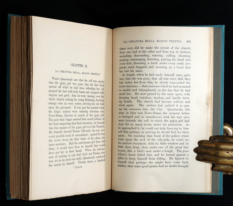 1888 Rare Book set - The Hunchback of Notre-Dame by Victor Hugo