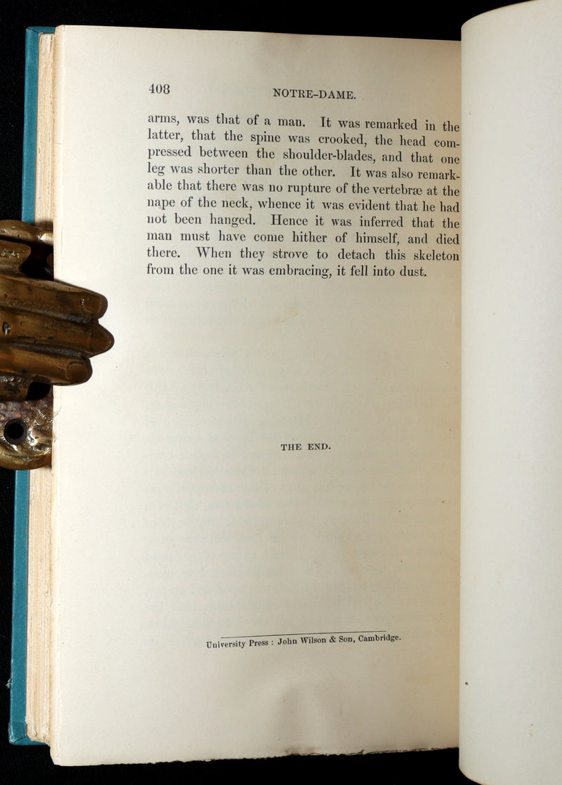 1888 Rare Book set - The Hunchback of Notre-Dame by Victor Hugo