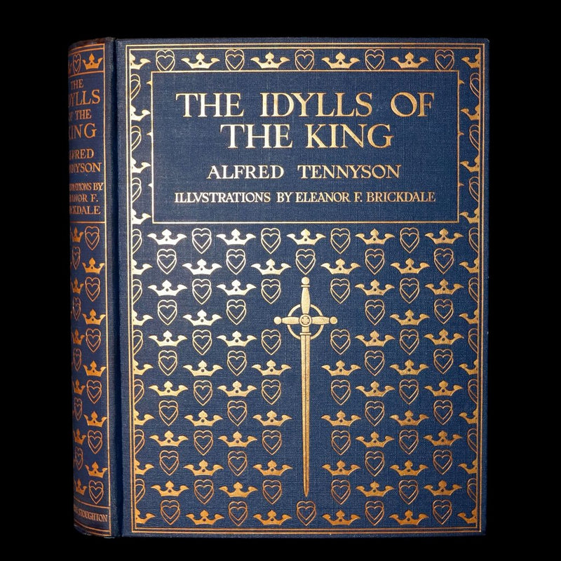 1911 First Edition by Pre-Raphaelite E F Brickdale - Idylls of the King Arthur
