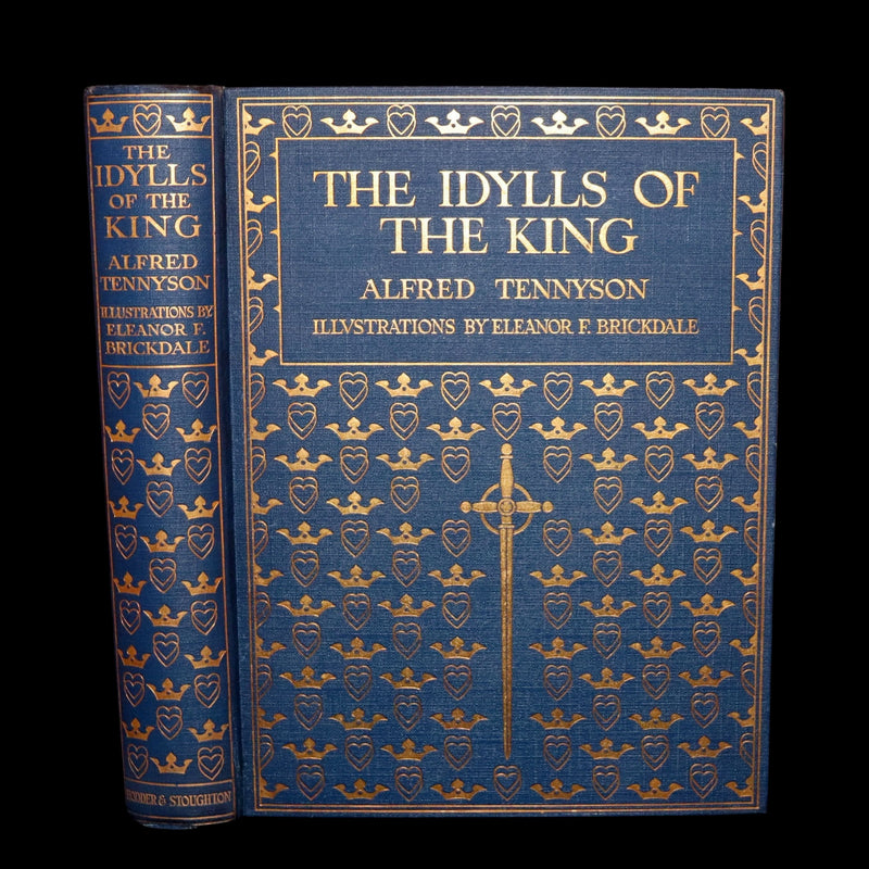 1911 First Edition by Pre-Raphaelite E F Brickdale - Idylls of the King Arthur