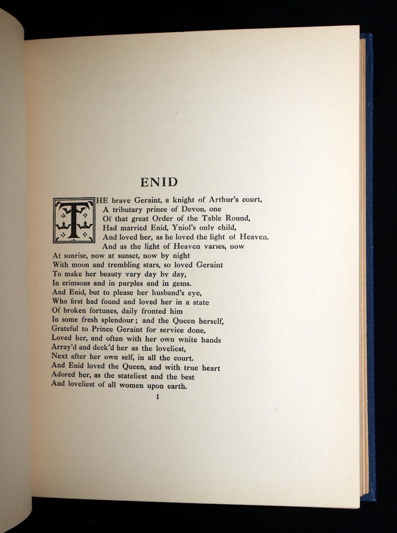 1911 First Edition by Pre-Raphaelite E F Brickdale - Idylls of the King Arthur