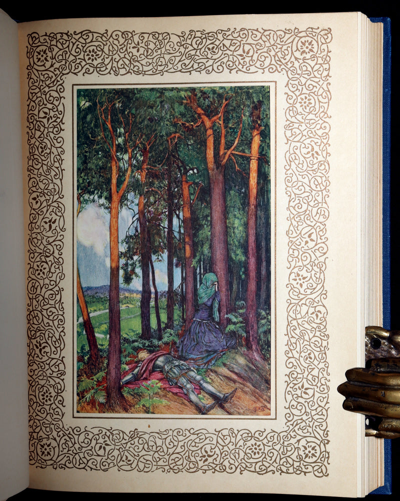 1911 First Edition by Pre-Raphaelite E F Brickdale - Idylls of the King Arthur