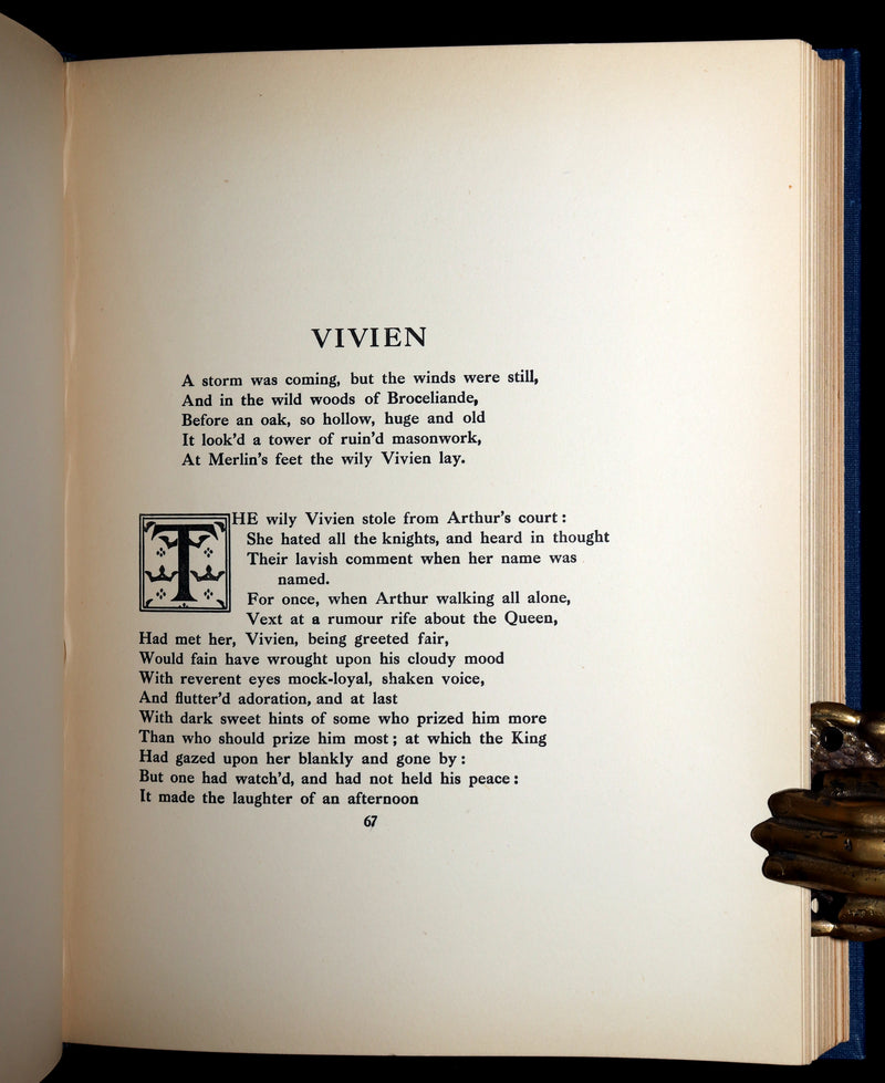 1911 First Edition by Pre-Raphaelite E F Brickdale - Idylls of the King Arthur