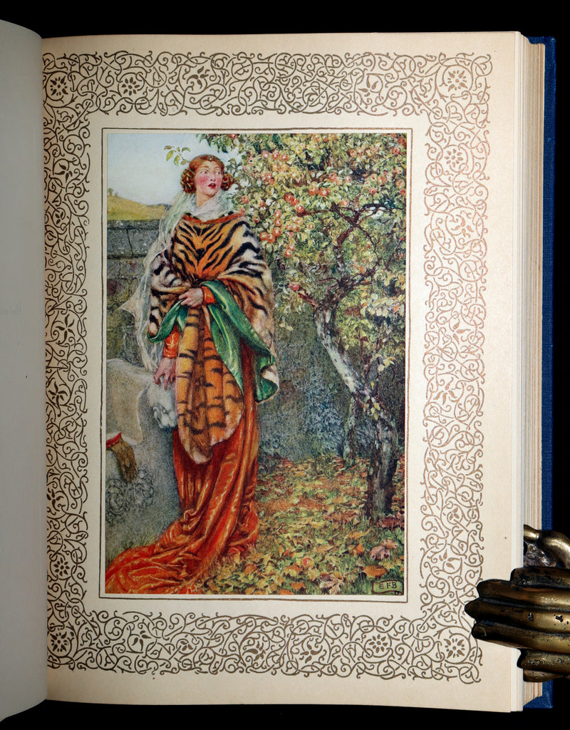 1911 First Edition by Pre-Raphaelite E F Brickdale - Idylls of the King Arthur