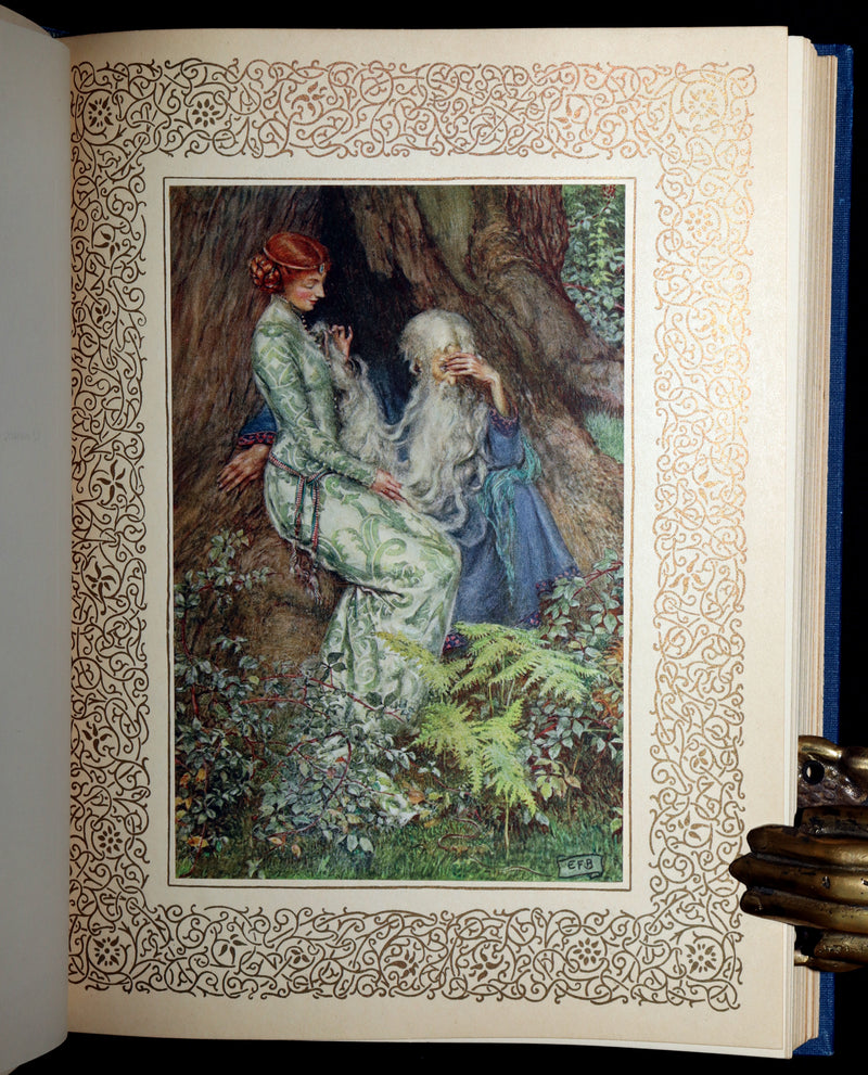 1911 First Edition by Pre-Raphaelite E F Brickdale - Idylls of the King Arthur