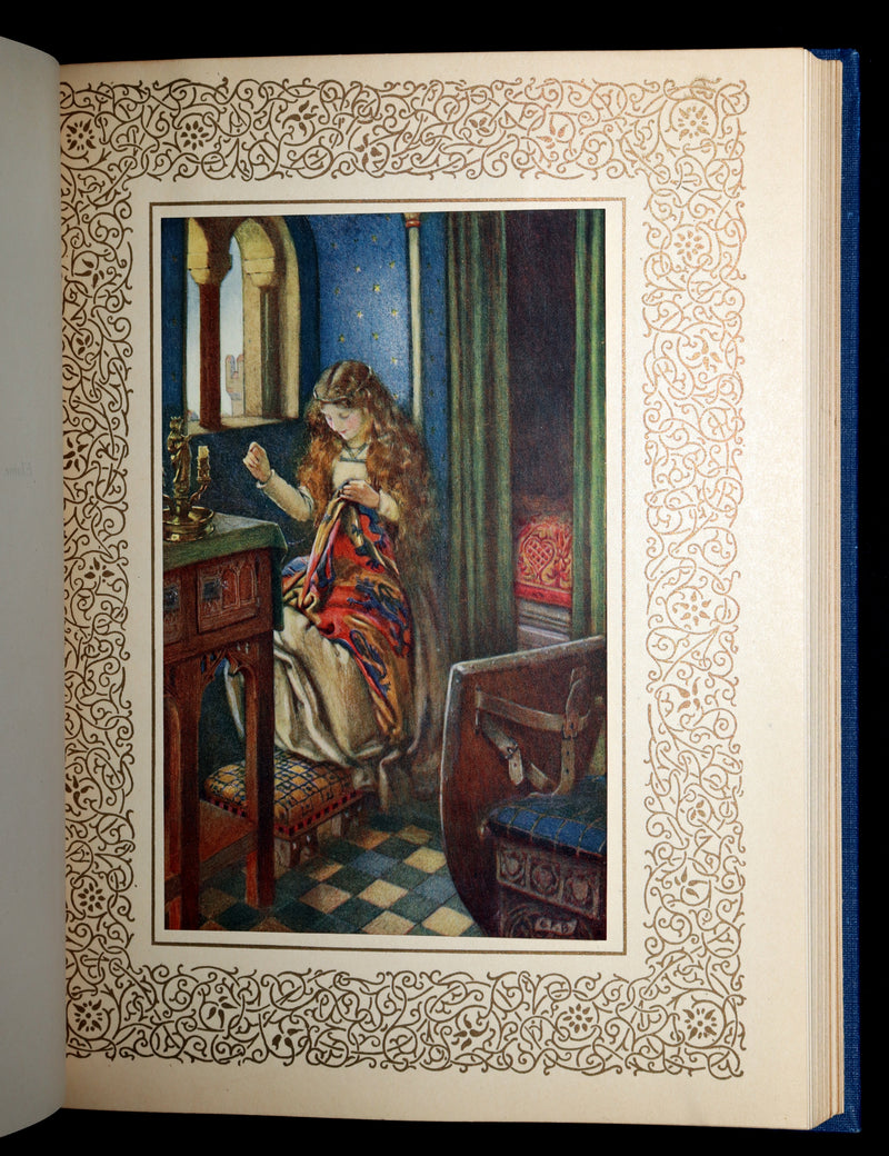 1911 First Edition by Pre-Raphaelite E F Brickdale - Idylls of the King Arthur