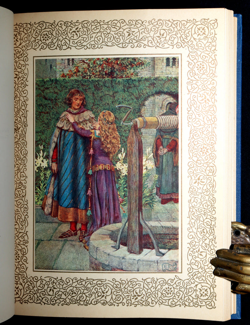 1911 First Edition by Pre-Raphaelite E F Brickdale - Idylls of the King Arthur