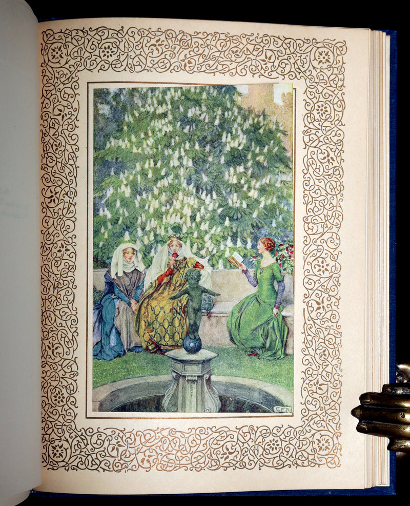 1911 First Edition by Pre-Raphaelite E F Brickdale - Idylls of the King Arthur