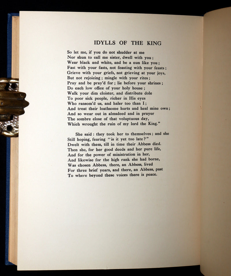 1911 First Edition by Pre-Raphaelite E F Brickdale - Idylls of the King Arthur