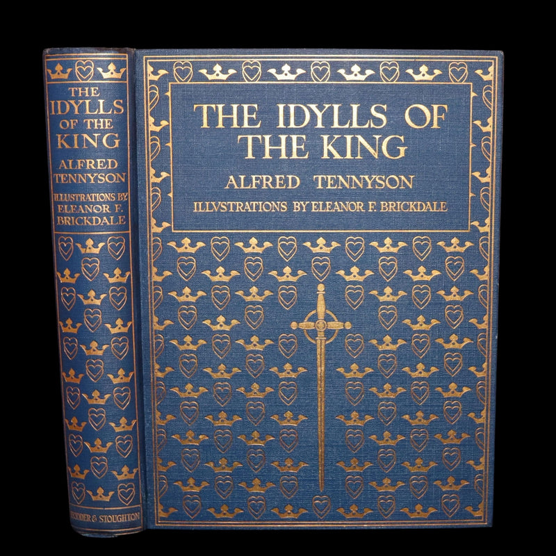1911 First Edition by Pre-Raphaelite E F Brickdale - Idylls of the King Arthur