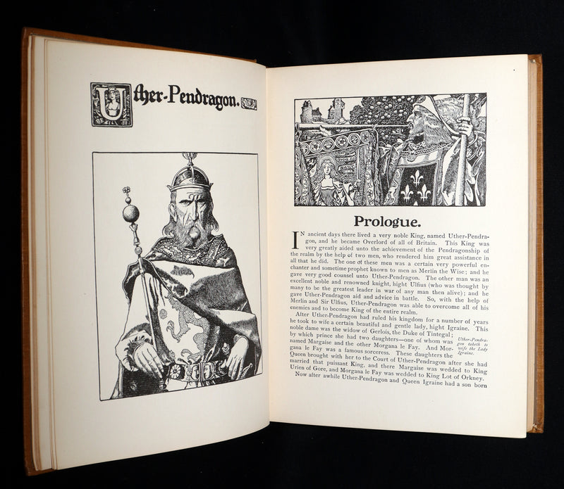 1907 Rare Book - The Story of King Arthur and His Knights illustrated by H. Pyle