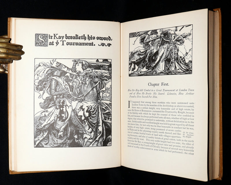 1907 Rare Book - The Story of King Arthur and His Knights illustrated by H. Pyle