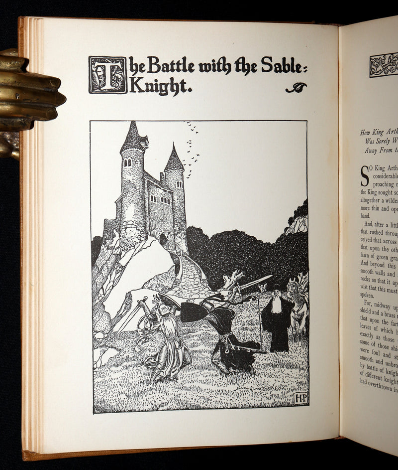 1907 Rare Book - The Story of King Arthur and His Knights illustrated by H. Pyle